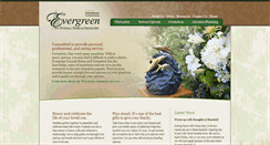 Desktop Screenshot of evergreenfuneralhome.com